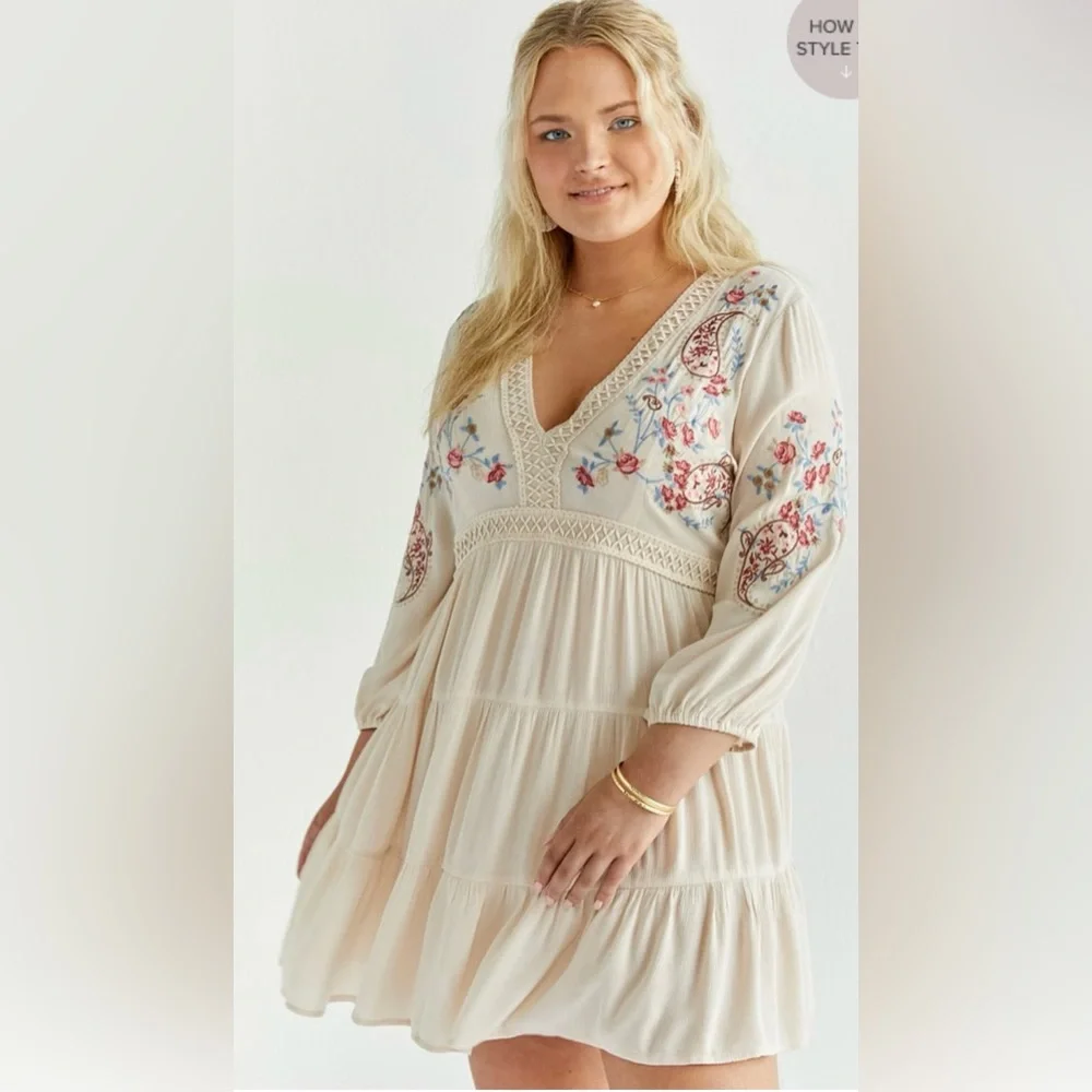 Plus Babydoll Dress 🤍 - Picture 3 of 8